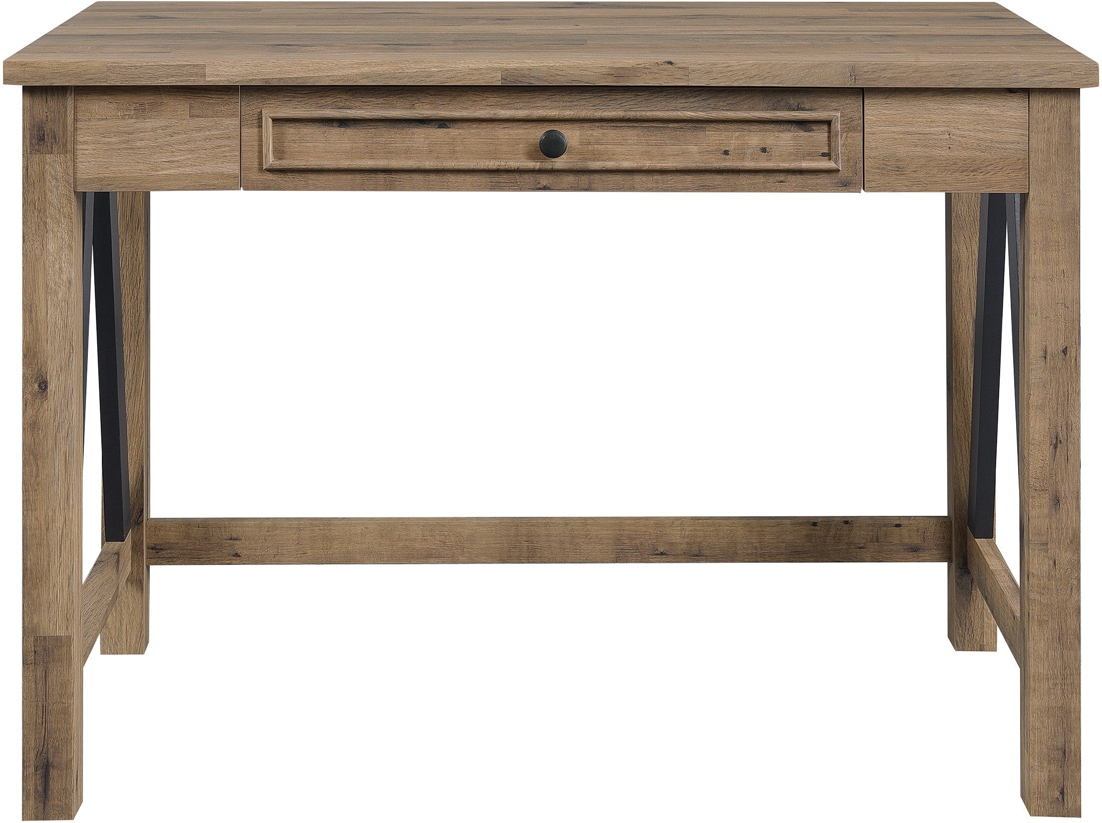 Office Star Quinton Writing Desk [QTN1288] - Modern Home Office Desk with Drawer & Keyboard Tray - Perfect for Small Spaces, Remote Work & Study
