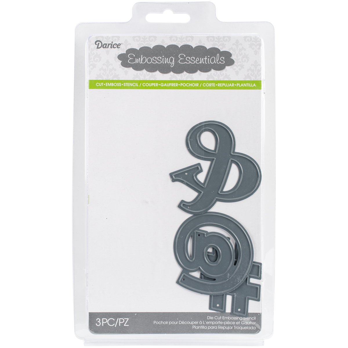 Embossing Essentials 2104-99 Symbols Steel Die Set for Scrapbooking, Card Making & DIY Crafts - Professional Metal Stamping Tools for Paper, Leather & Fabric