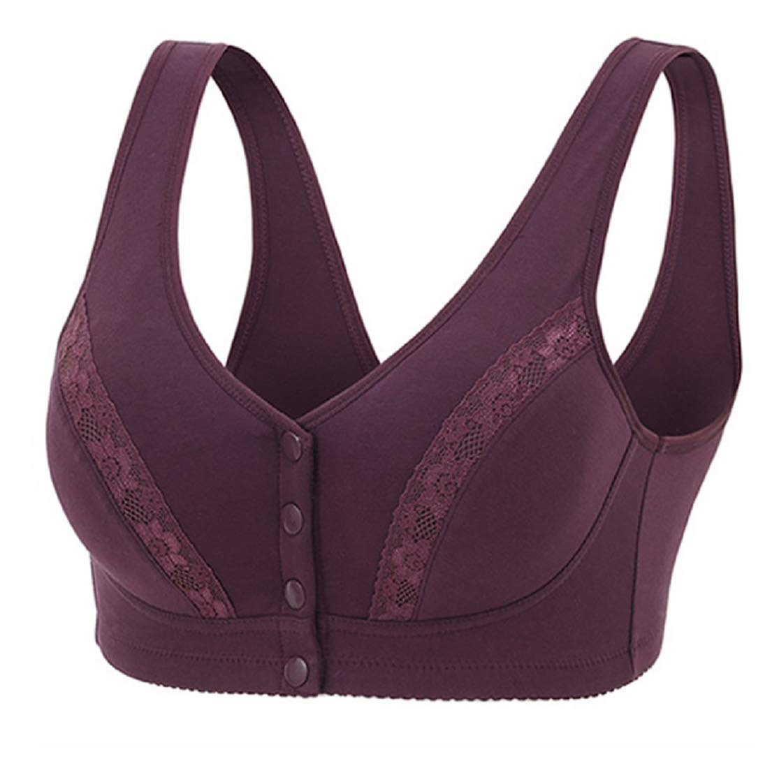 Comfortable Daily Bra with Hook and Loop Closure - Wireless Sleep & Nursing Bra for Women 32-42CD Cups | Perfect for Maternity, Breastfeeding & Lounge Wear