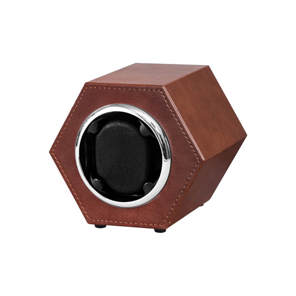 Automatic Single Watch Winder with Flexible Watch Pillow - Japanese Quiet Motor, USB Powered (Adapter Not Included) - Perfect Gift for Men & Women - Ideal for Watch Collectors & Luxury Timepiece Storage
