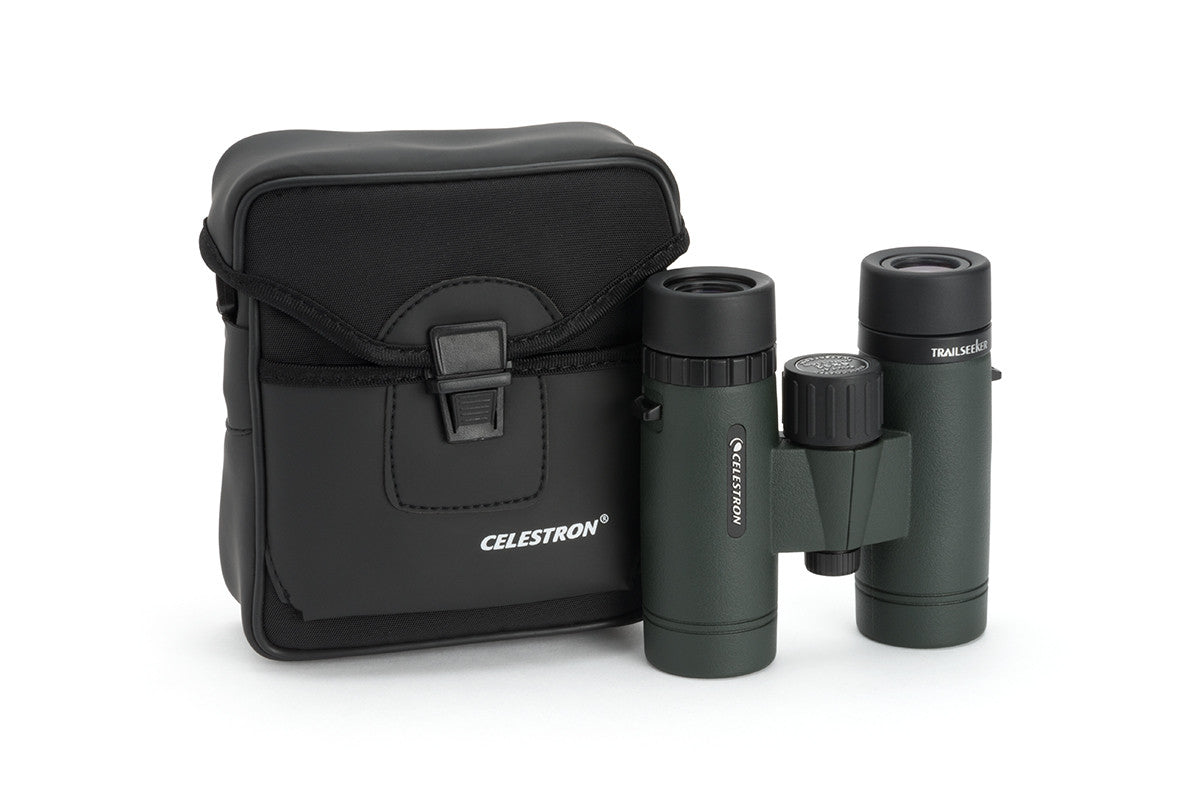 TrailSeeker 8x32mm Roof Prism Binoculars for Hiking, Bird Watching & Outdoor Adventures - Compact & Lightweight Green Binoculars with High-Resolution Optics