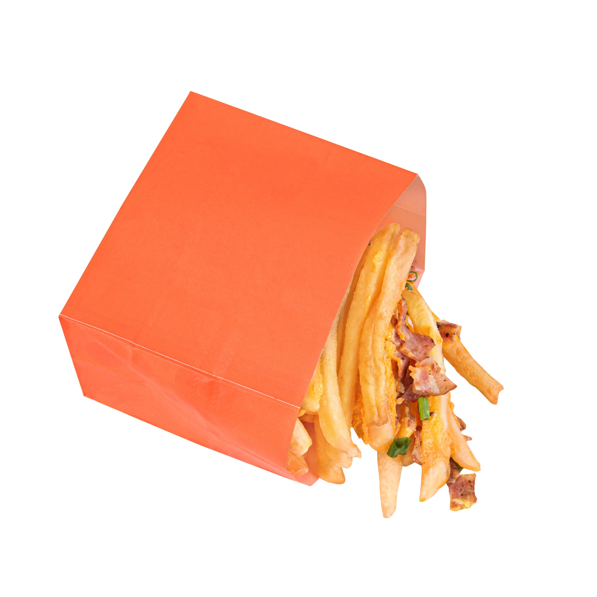 Eco-Friendly Orange Paper Snack Bags 3.75