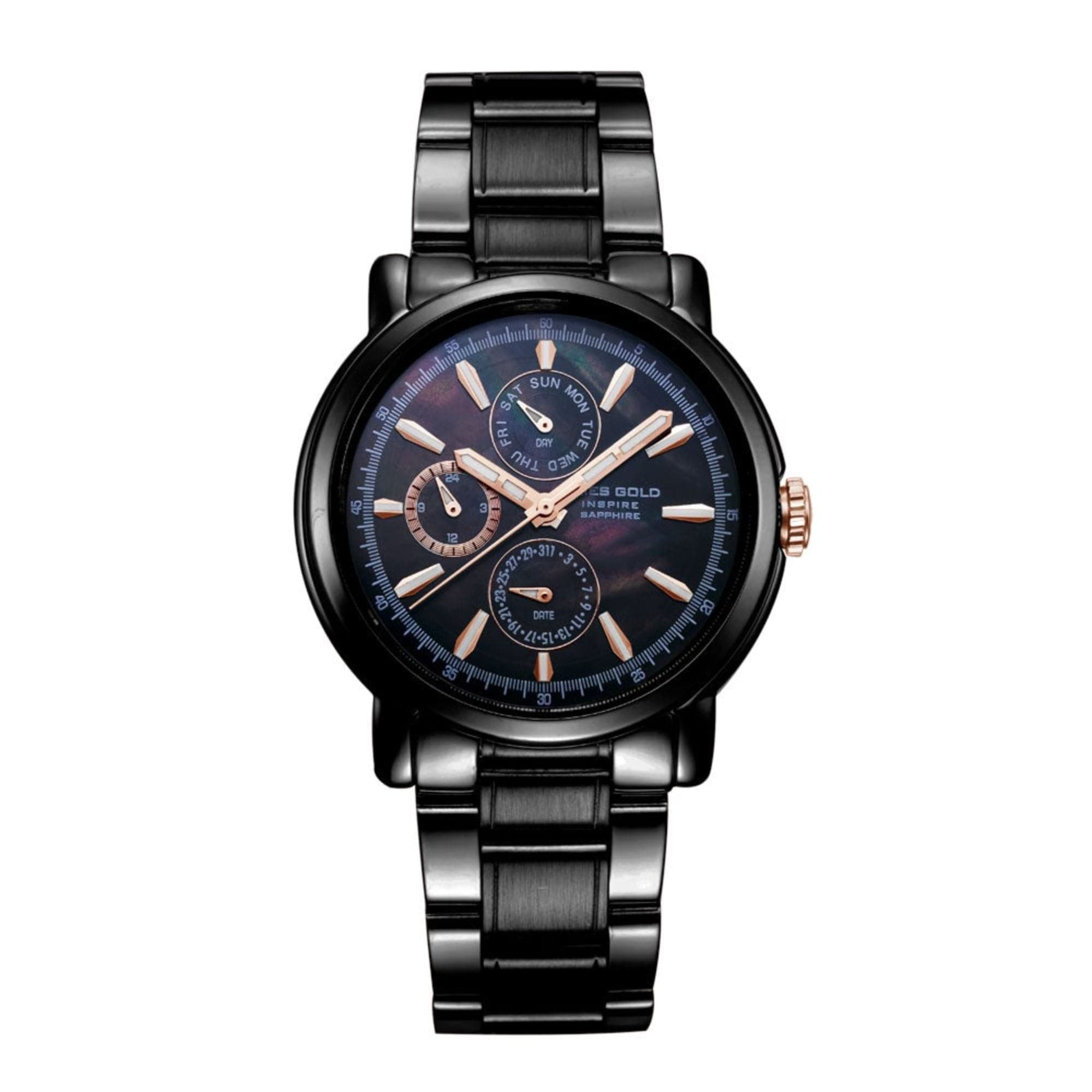 ARIES GOLD INSPIRE CONTENDER G 7301 & B 7302 BKR BKRG Luxury Couple's Watches - Perfect for Anniversaries, Weddings & Romantic Gifts