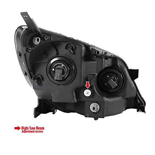 2005-2007 Honda Odyssey Replacement Headlights Pair - Black Housing Left & Right Headlamps for Improved Night Visibility | Perfect for Daily Commute & Road Trips