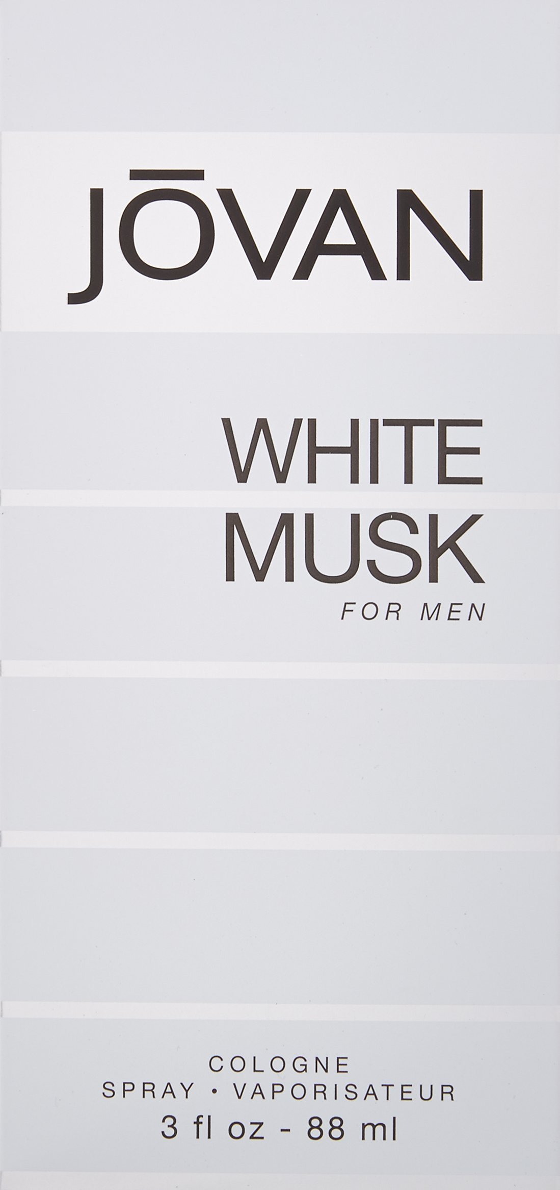 Jovan White Musk Cologne for Men - 3 oz Eau De Cologne Spray | Fresh & Masculine Fragrance | Perfect for Daily Wear, Office & Date Nights