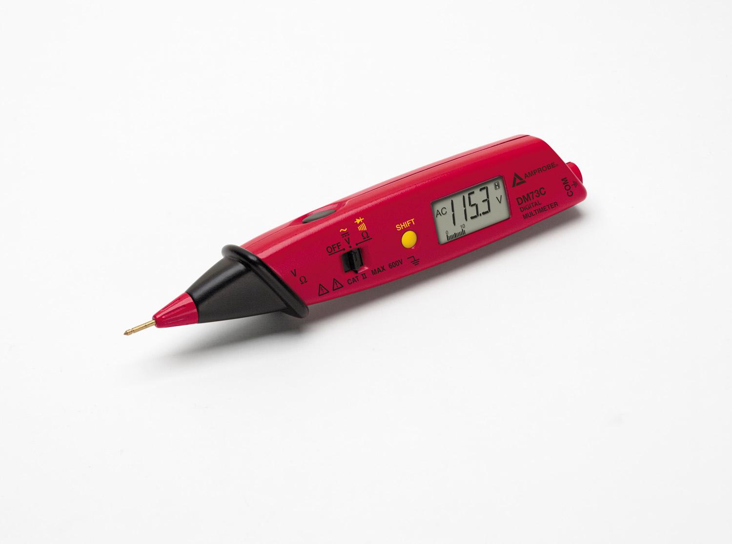 Fluke Amprobe DM73C Digital Multimeter - 3 3/4 Digit Pen-Type Autoranging with Probe Hold Function | Perfect for Electrical Testing, DIY Projects & Professional Use
