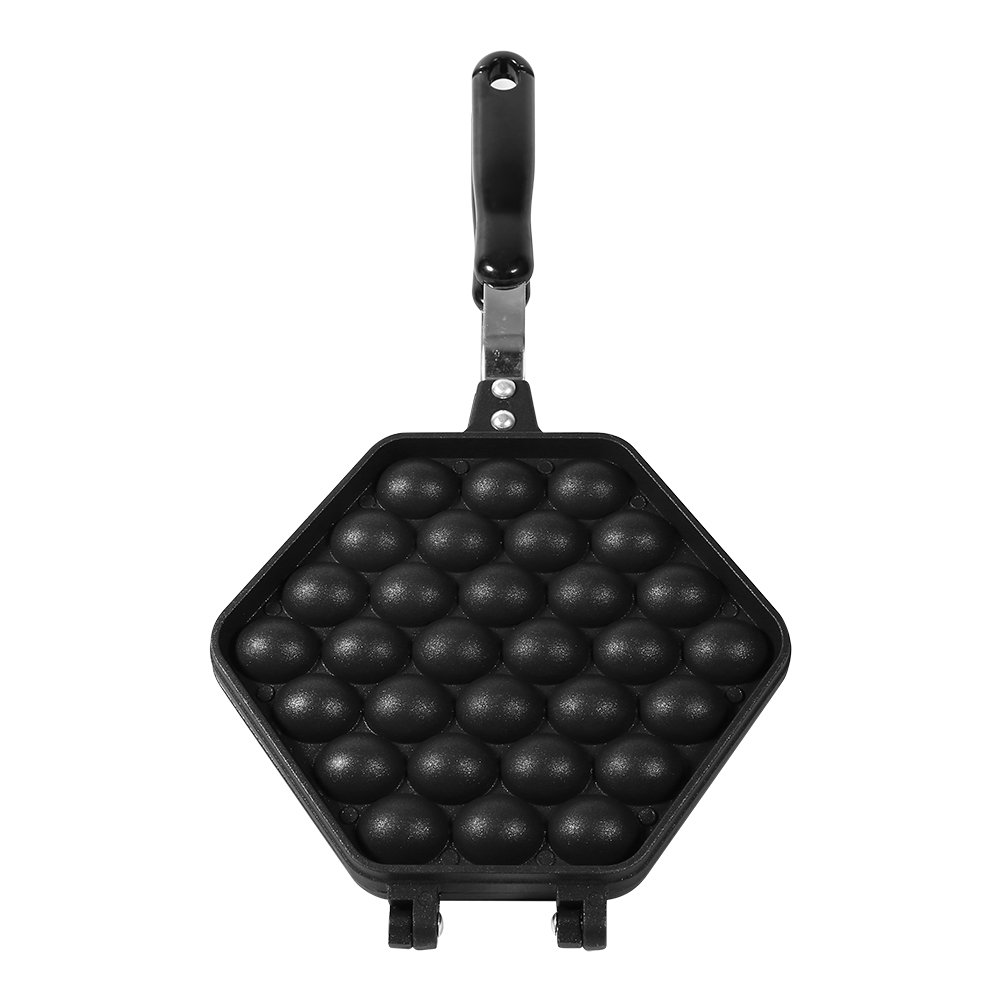 Hong Kong Style Bubble Waffle Maker - Electric Egg Waffle Pan with Non-Stick Coating for Perfect Egg Puffs | Ideal for Breakfast, Desserts, and Street-Style Snacks at Home