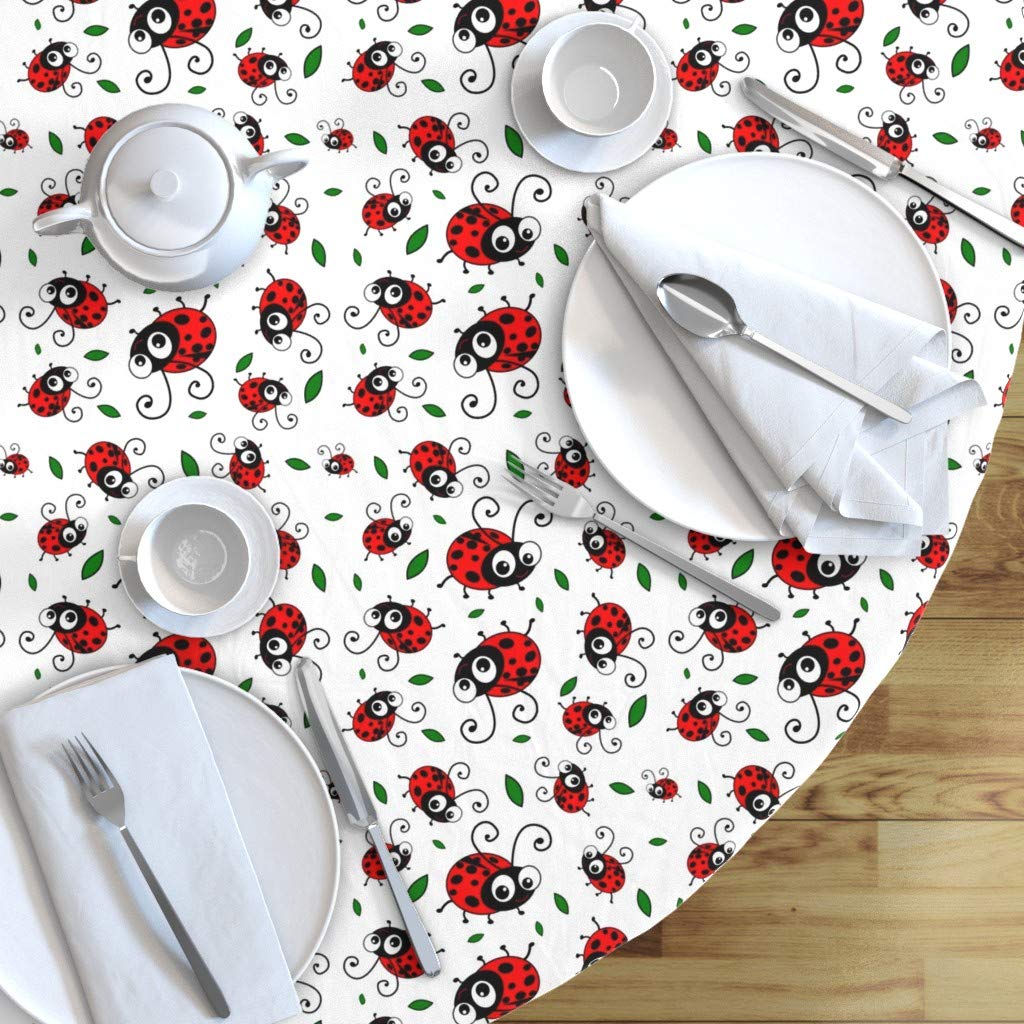 Custom Printed Cotton Sateen Tablecloth 90