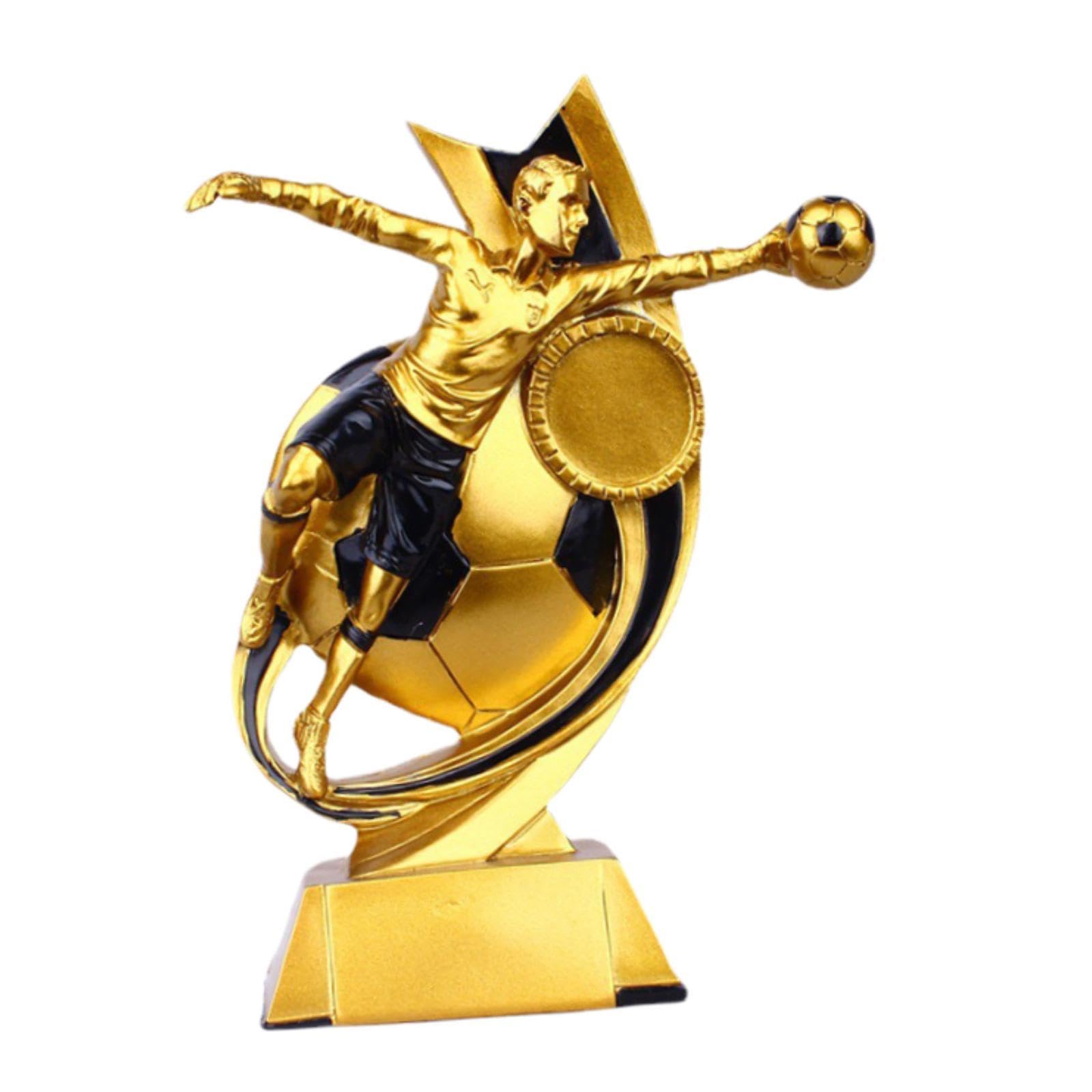JISADER Football Trophy Award - Player Trophy for Sports Fans, Creative Decorative Ornament for Room, Cabinet & Home Decor | Perfect for Football Awards Ceremonies, Sports Memorabilia Collections & Man Cave Decorations
