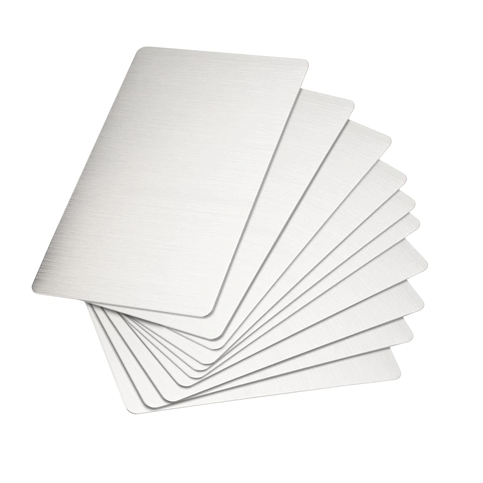 10-Pack Durable Sublimation Aluminum Sheets for Heat Transfer Printing - Silver | DIY Craft Projects, School Picture Frames & Home Decor | Heat Press Compatible Sublimation Blanks for T-Shirts, Mugs & More