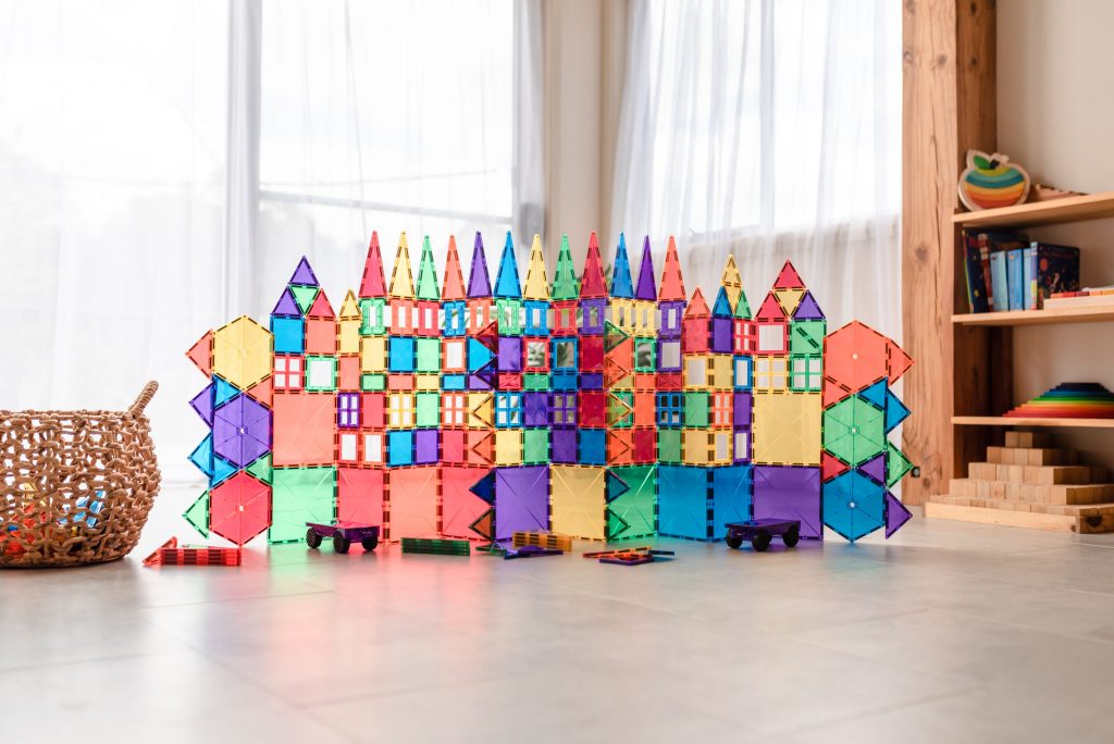 Connetix Magnetic Tiles 212-Piece Rainbow Mega Pack - STEM Educational Building Toys for Kids, Perfect for Creative Play & Learning at Home or School