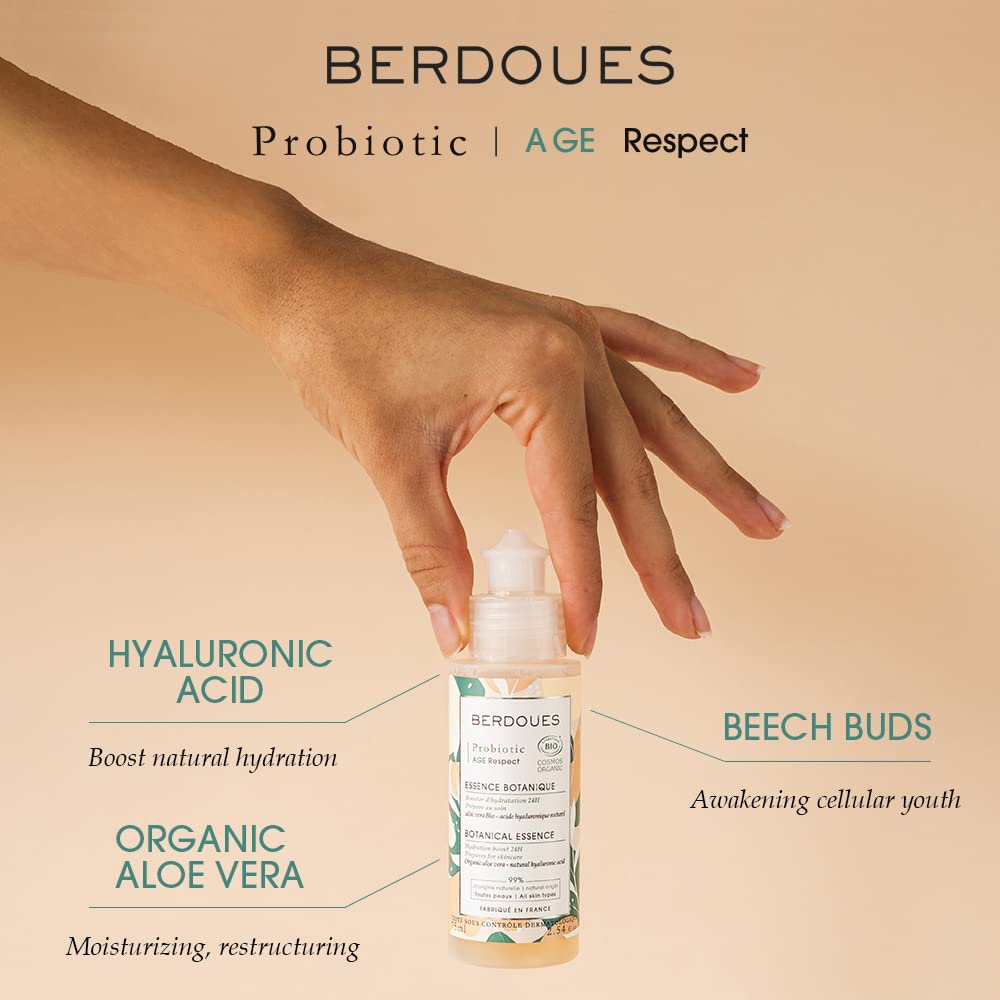 Age Respect Botanical Essence | Organic Anti-Aging Face & Neck Treatment | 24-Hour Hydration Booster | Enhances Daily Skincare Moisture | Perfect for Dry Skin & Nighttime Routine