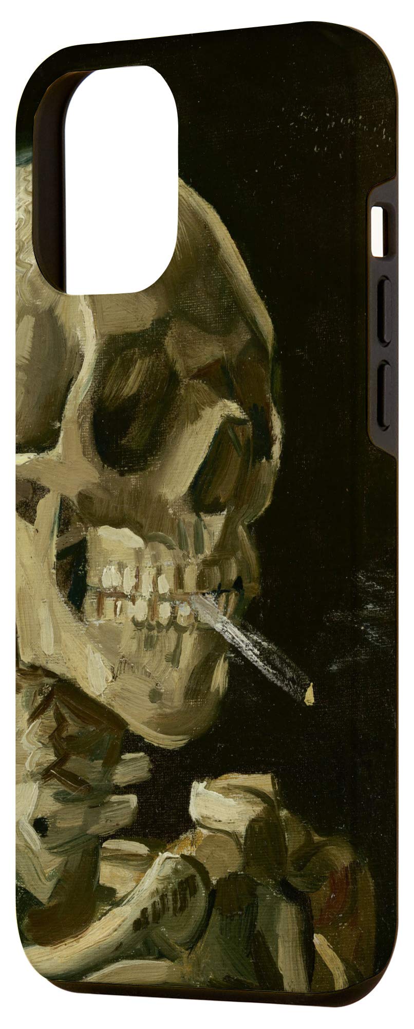 iPhone 12 Pro Max Case - Van Gogh Skull with Burning Cigarette Art Cover - Protective Phone Case for Apple iPhone 12 Pro Max - Perfect for Art Lovers & Van Gogh Fans