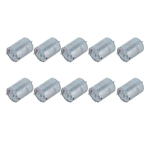 10Pcs Mini Electric Motors - Aluminum Alloy DC Motor, Low Noise & Lightweight with High Torque for RC Cars, DIY Toys, Robotics Projects - Perfect for Hobbyists and STEM Education