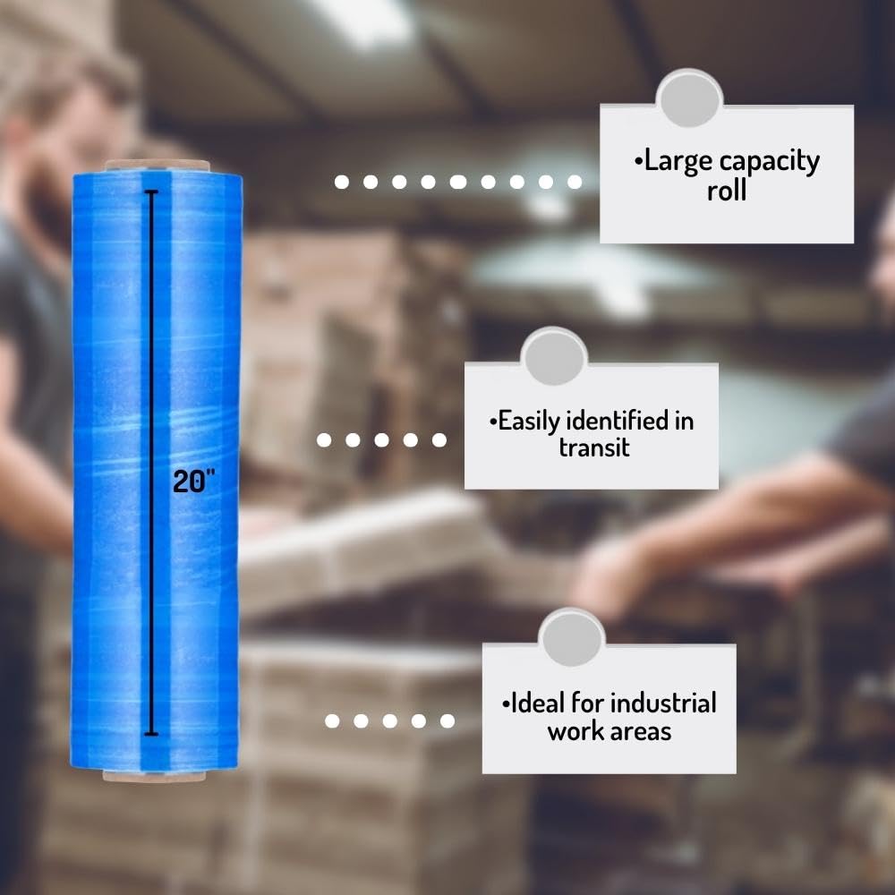 PSBM Machine Blue Stretch Wrap - 1 Pack (20