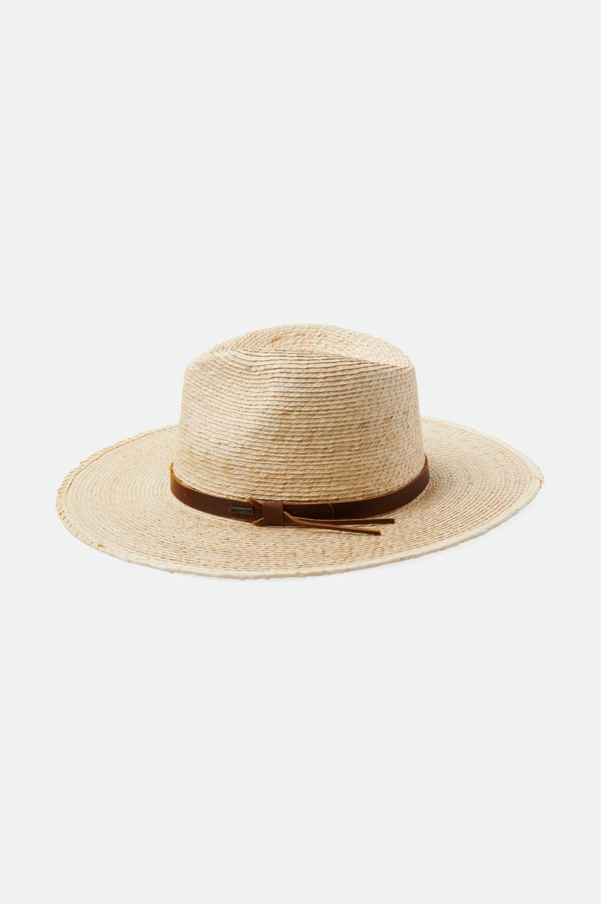 Field Proper Straw Hat - Natural/Brown - Sun Protection for Outdoor Activities, Beach, Gardening & Summer Fashion