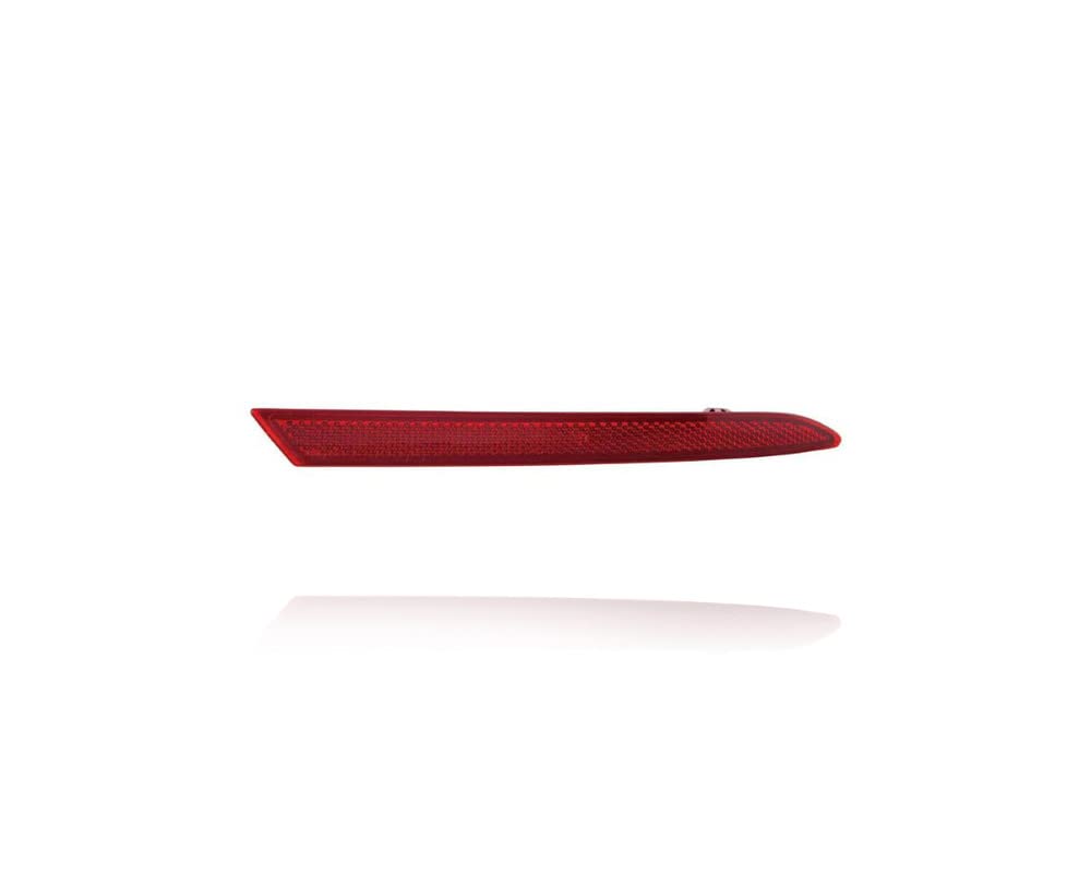 VW Volkswagen Jetta/GLI/Hybrid Sedan Bumper Reflector (2011-2014) - Right Passenger Side Rear Replacement Part #5C6945106 - CAPA Certified for Perfect Fit - Enhance Night Visibility & Safety for City Driving