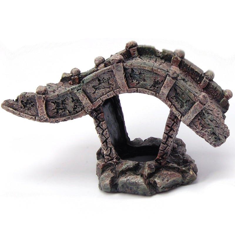 Vintage Curved Old Bridge Ornament - Handcrafted Home Decor for Shelves, Mantels & Christmas Trees | Perfect Gift for Collectors & History Lovers