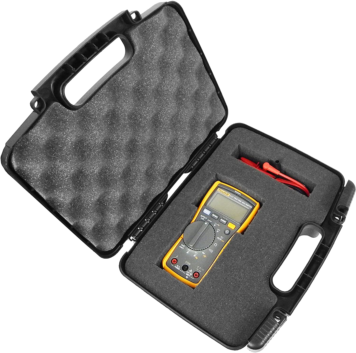 CASEMATIX Protective Case for Fluke Multimeters - Compatible with Fluke 117, Fluke 87V & Accessories - Durable Storage Solution for Electricians & DIY Projects