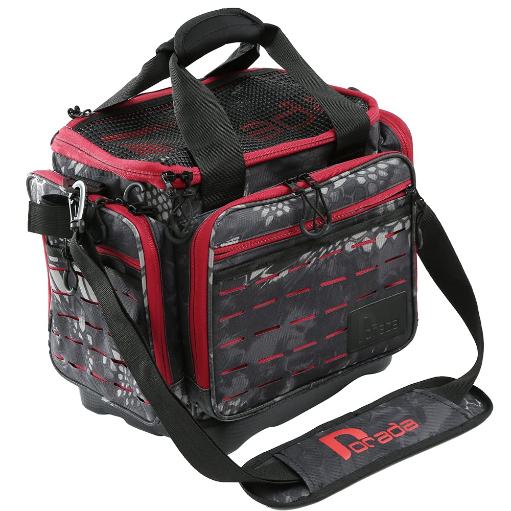 DORADA Waterproof Saltwater Fishing Tackle Bag - Heavy Duty Tackle Box Organizer for 3500/3600/3700 Trays - Perfect for Saltwater Fishing, Boat Trips & Outdoor Adventures