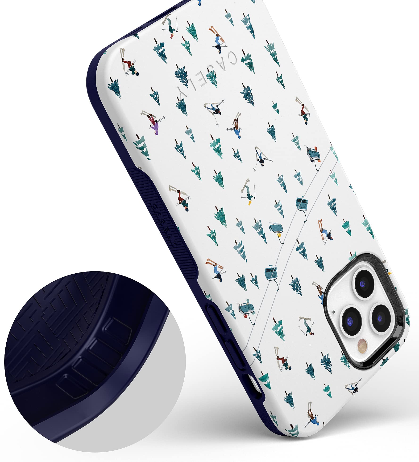 Casely iPhone 12/12 Pro Case with MagSafe - Après Ski Design 