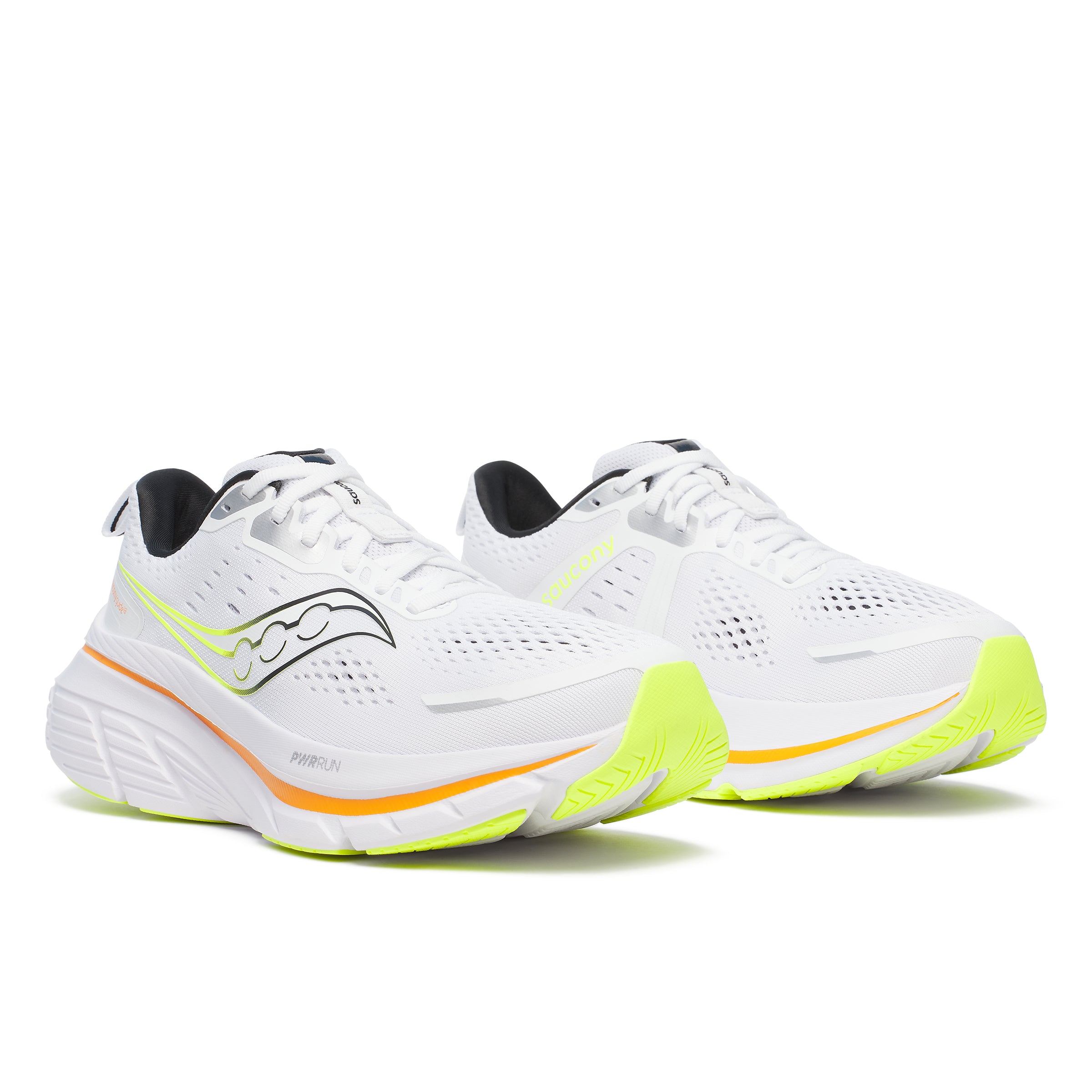 Men's Guide 18 Running Shoes - Lightweight Breathable White/Peel Athletic Sneakers for Jogging, Gym Workouts & Casual Wear