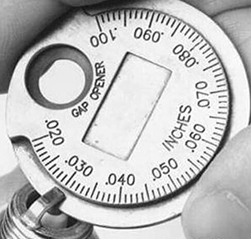 LUCKTIME 2 Pack Spark Plug Gap Tool Set - 0.020 to 0.100 Inch Wire Gap Gauge & Measuring Tool (Silver) - Perfect for Automotive Tune-Ups, Motorcycle & Small Engine Maintenance