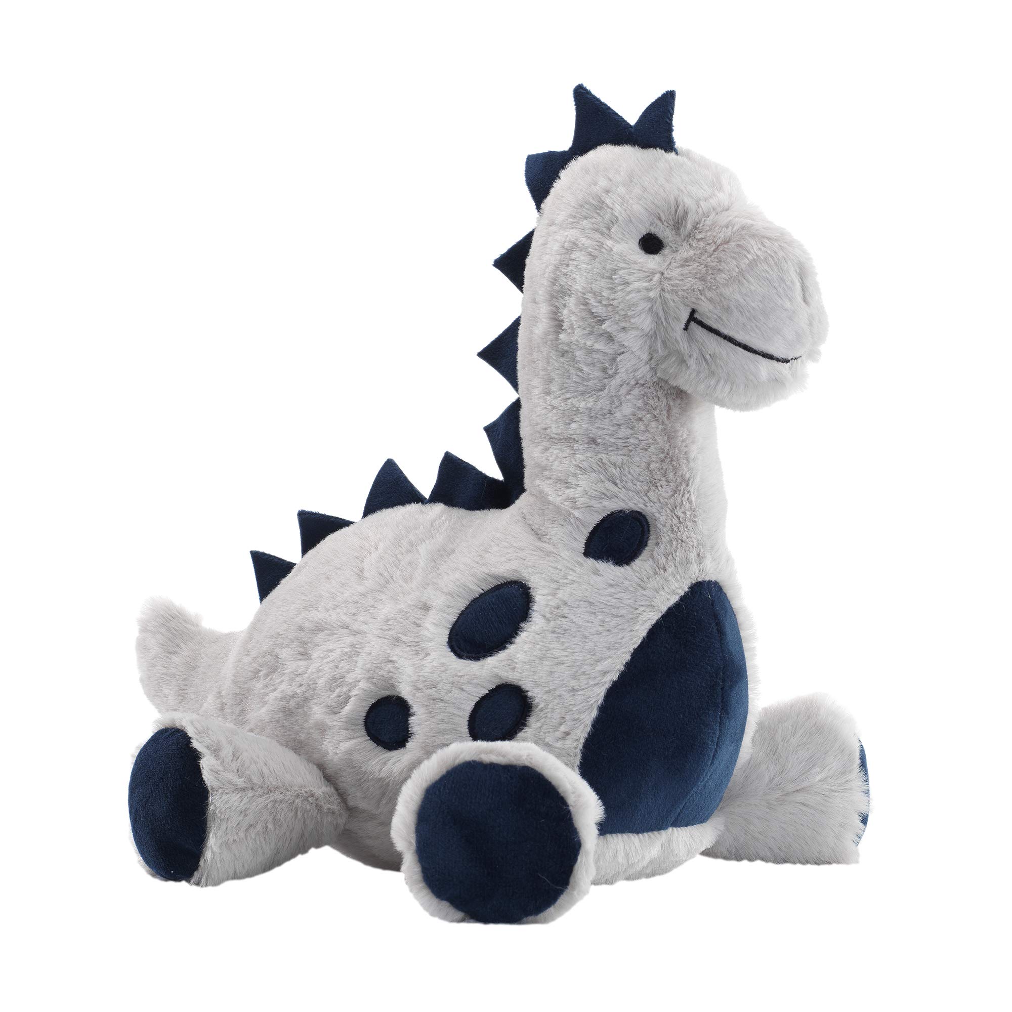 Lambs & Ivy Baby Dino Blue and Gray Plush Dinosaur Stuffed Animal Toy - Soft Cuddly Plushie for Kids, Perfect for Nursery Decor, Birthday Gifts, and Bedtime Comfort