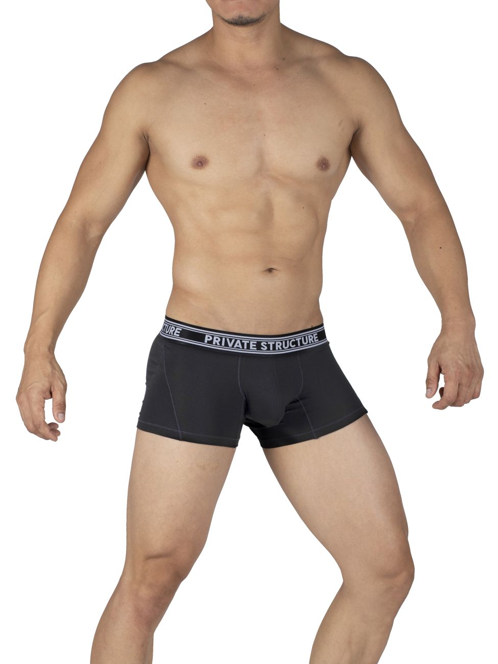 Private Structure Mid Waist Trunk - Comfortable Men's Underwear for Everyday Wear | Breathable Cotton Boxer Briefs | Perfect for Workout, Lounge & Sleep