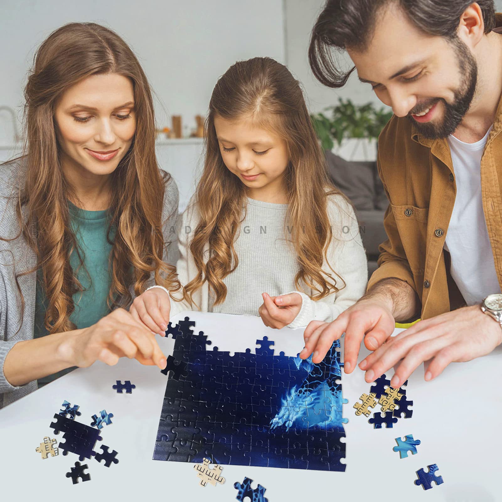 1000 Piece Dragon in The Mountains Jigsaw Puzzle for Adults - Premium Wooden DIY Puzzle Kit, Unique Gift & Modern Home Decor for Puzzle Lovers (Perfect for Relaxation, Family Game Night & Home Office Decoration)
