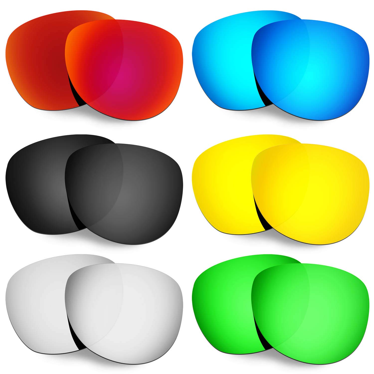 HKUCO Replacement Lenses for Oakley Stringer Sunglasses - Polarized Sunglass Lenses for Men - UV Protection, Anti-Glare, Perfect for Running, Cycling & Outdoor Sports