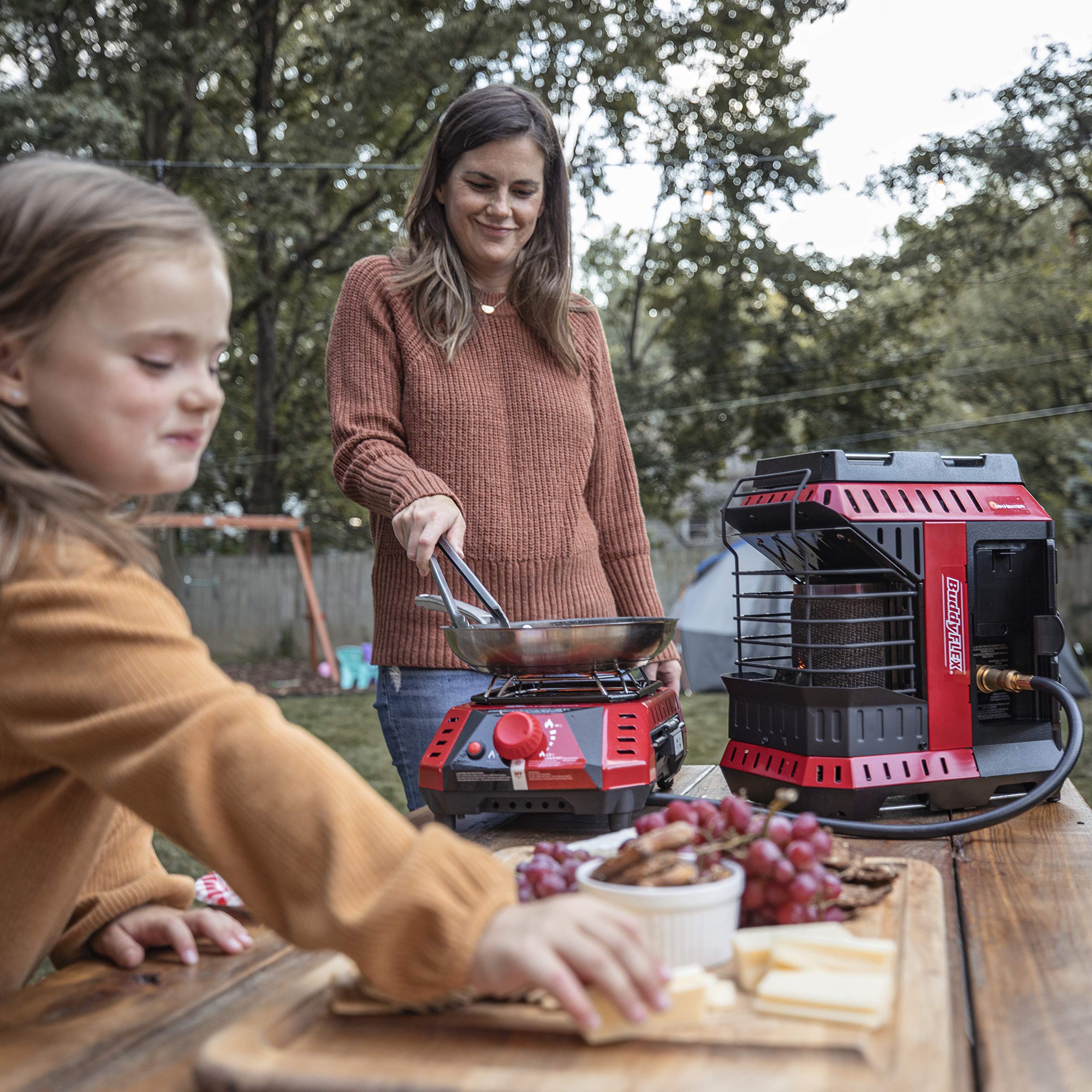 Mr. Heater 11,000 BTU Portable Buddy Flex Propane Heater - Indoor/Outdoor Use for Camping, Garage, Workshop & Emergency Heating - Approved for Massachusetts & Canada