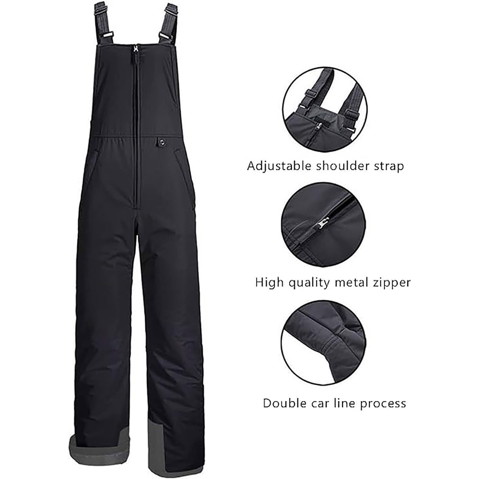 Women's Insulated Waterproof Snow Bibs - Windproof Ski Overalls with Pockets for Snowboarding & Winter Sports | Perfect for Skiing, Snowboarding & Cold Weather Adventures