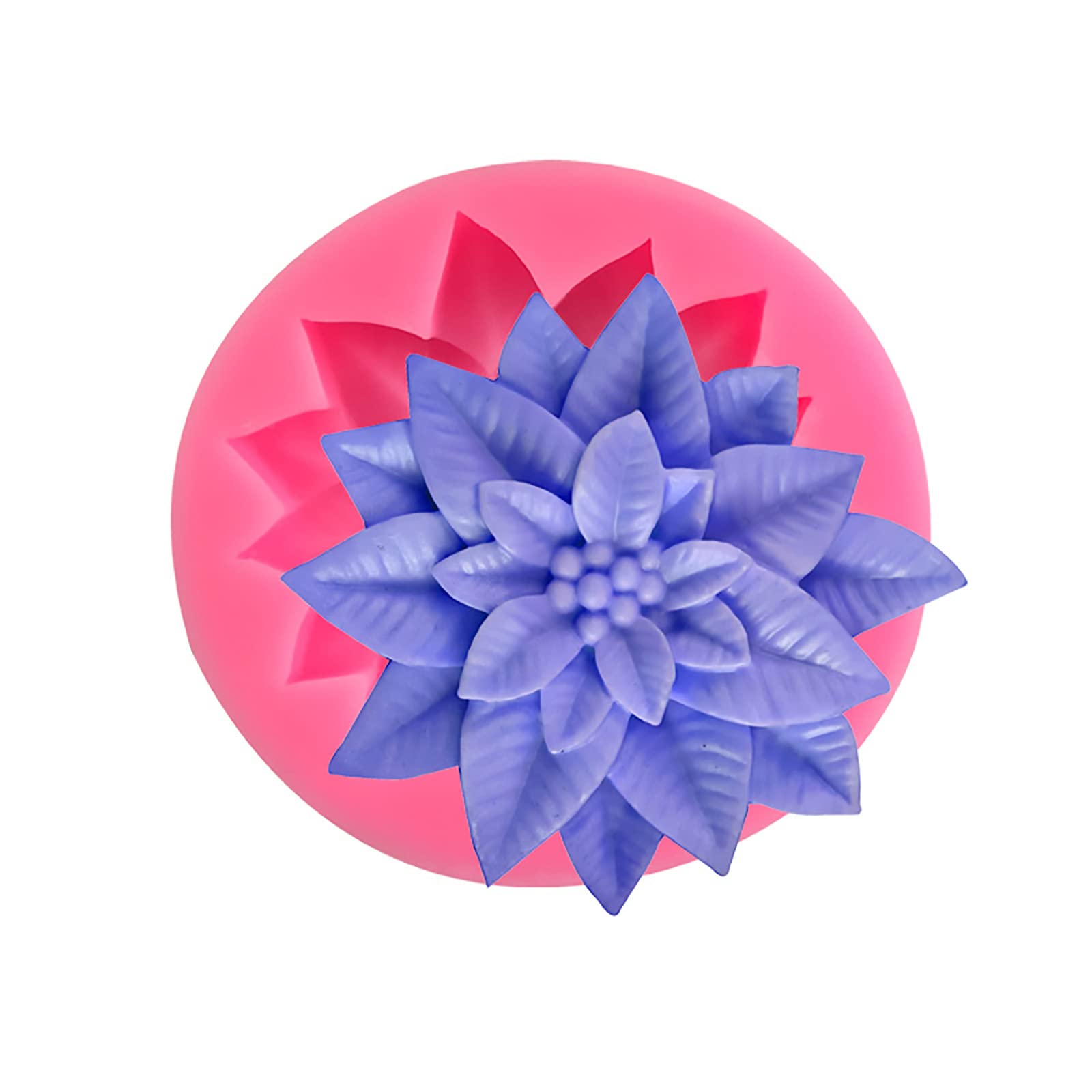 2 Pcs Flower Silicone Molds for Soap Making - DIY Handmade Soap, Cake, Chocolate, Biscuit & Pudding Molds - Perfect for Home Baking, Wedding Favors & Gift Making
