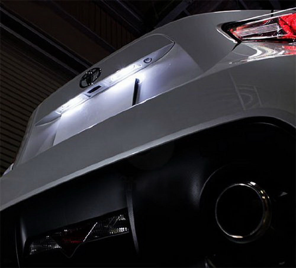 White LED License Plate Light Bulbs - Direct Replacement for Scion FRS, Subaru BRZ & More - Perfect for Nighttime Visibility & Vehicle Customization
