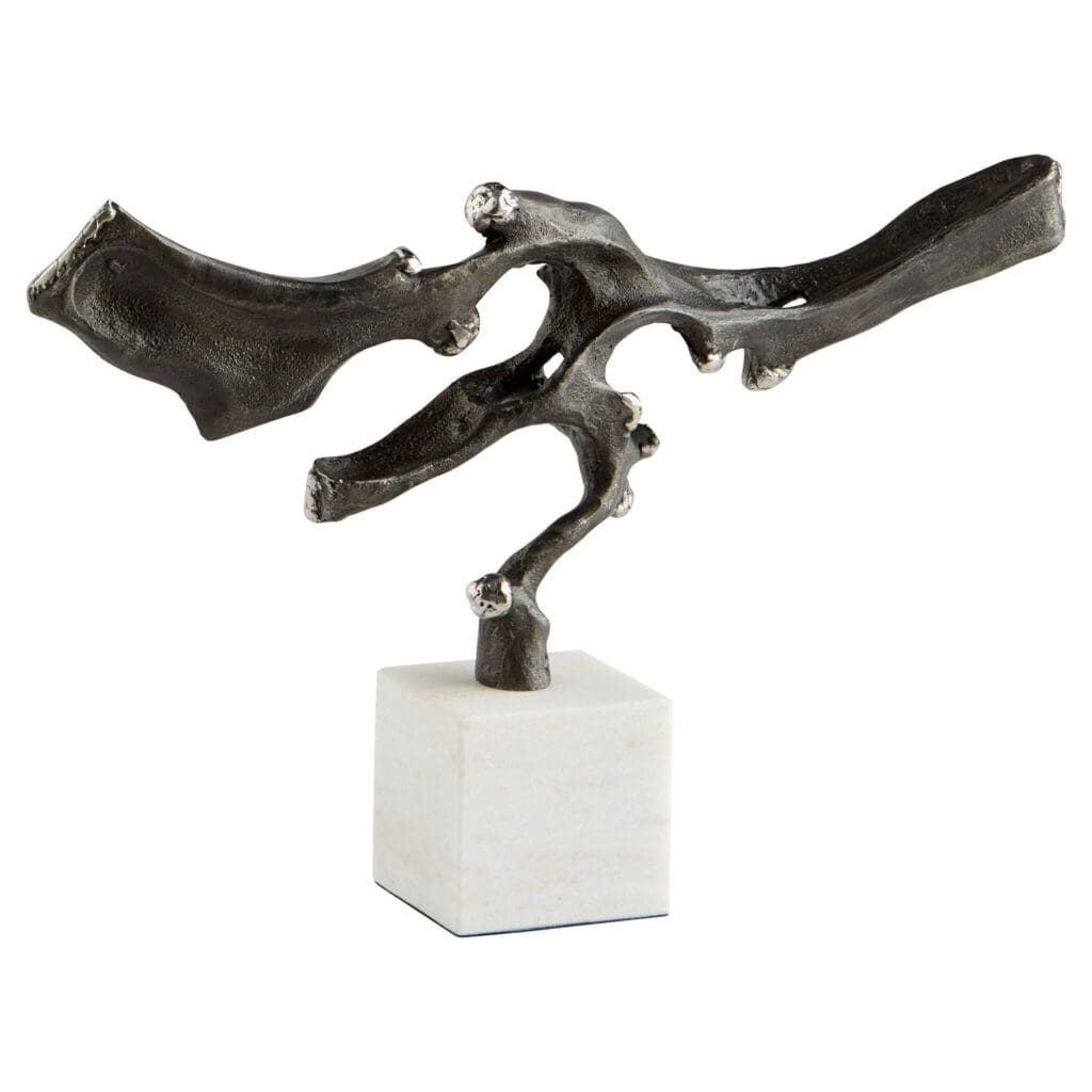 Cyan Design 11438 Rivulet Sculpture - Bronze & White Home Decor for Living Room, Office, or Garden