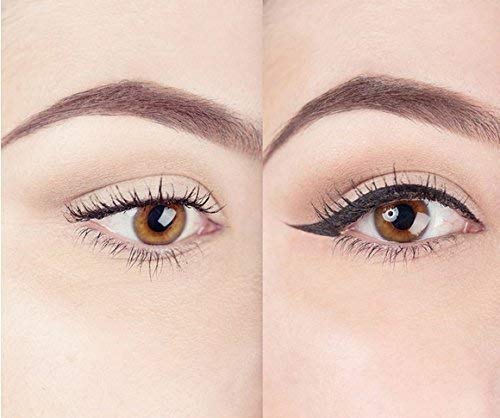 Lovoir Eyeliner Stamp Wingliner - Waterproof, Smudgeproof Liquid Eyeliner Pen for Long-Lasting Vamp Wing Look (Black & Cocao Brown, 6 Pens in Triple Pack) | Perfect for Party, Date Night & Dramatic Eye Makeup