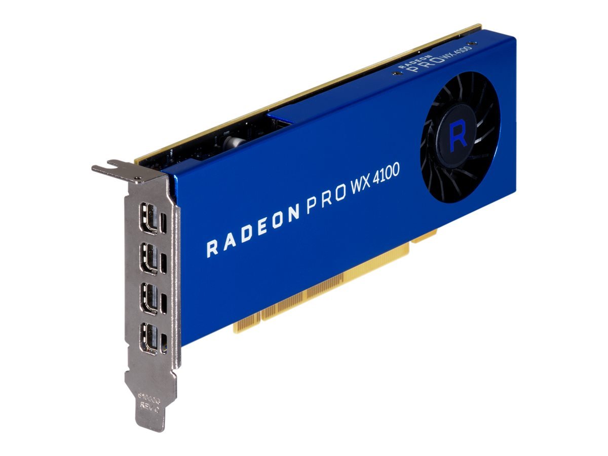 AMD Radeon Pro WX4100 4GB GDDR5 Professional Graphics Card - Workstation GPU for CAD, 3D Modeling & Video Editing (100-506008) - Perfect for Designers, Engineers & Content Creators