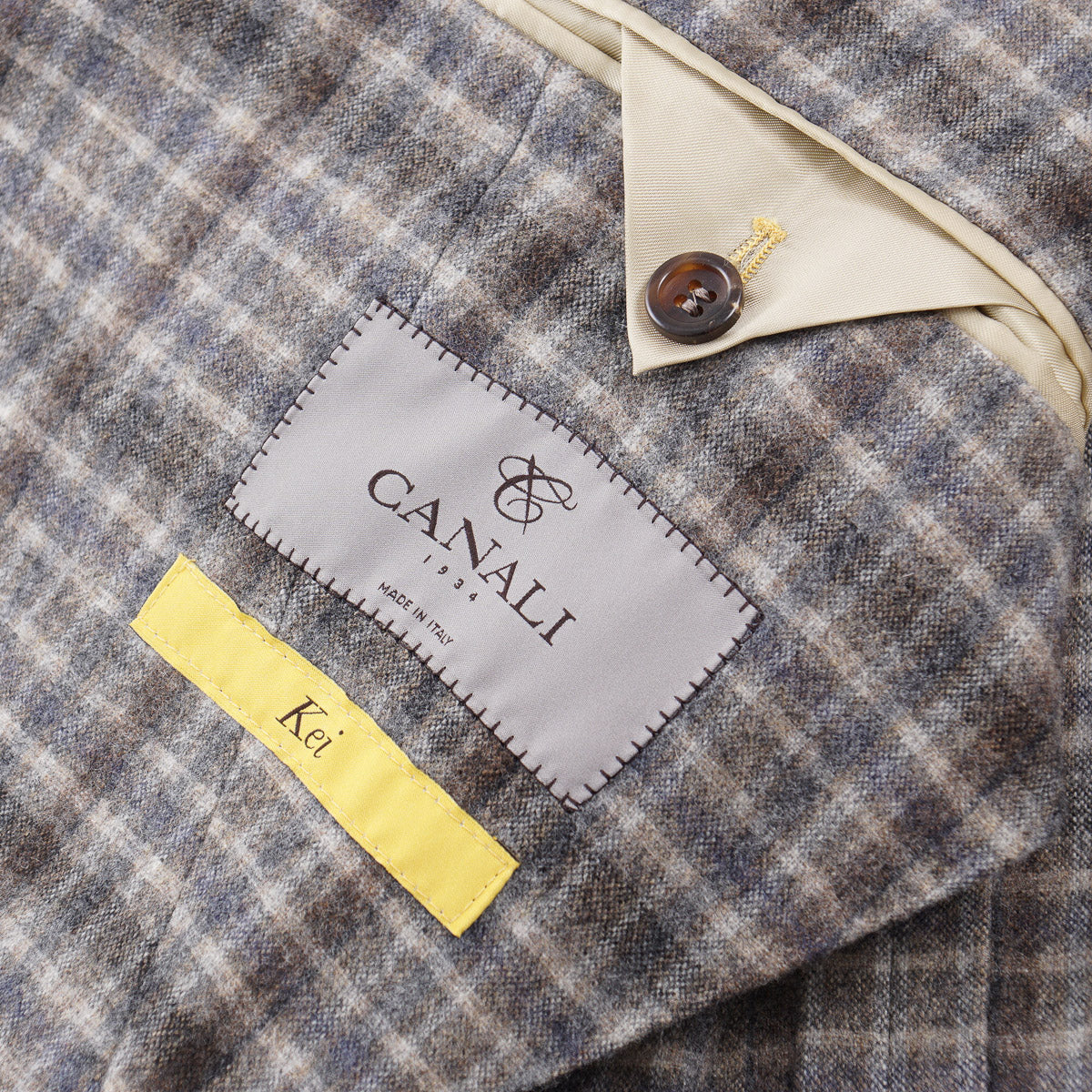 Canali Men's Flannel Wool 'Kei' Sport Coat - Premium Tailored Blazer for Business, Office & Formal Occasions