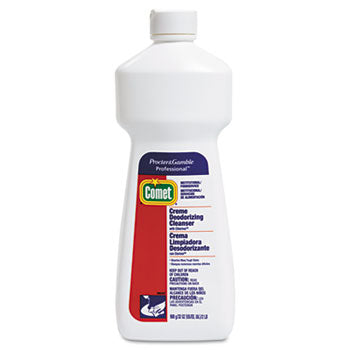 Comet Deodorizing Crème Cleanser 32oz (10 Pack) - Powerful Bathroom & Kitchen Cleaner for Stains, Odors, and Tough Grime - Ideal for Sinks, Tubs, Tiles, and Countertops