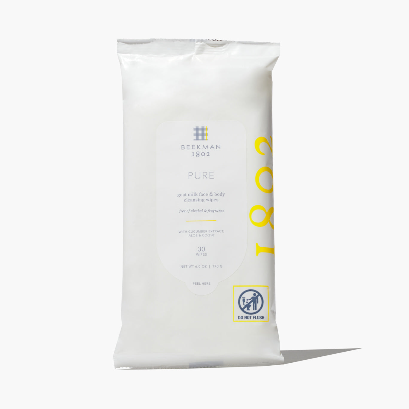 Pure Face Wipes for Sensitive Skin - Gentle Makeup Remover & Cleansing Towelettes - Perfect for Travel, Gym & Daily Skincare Routine