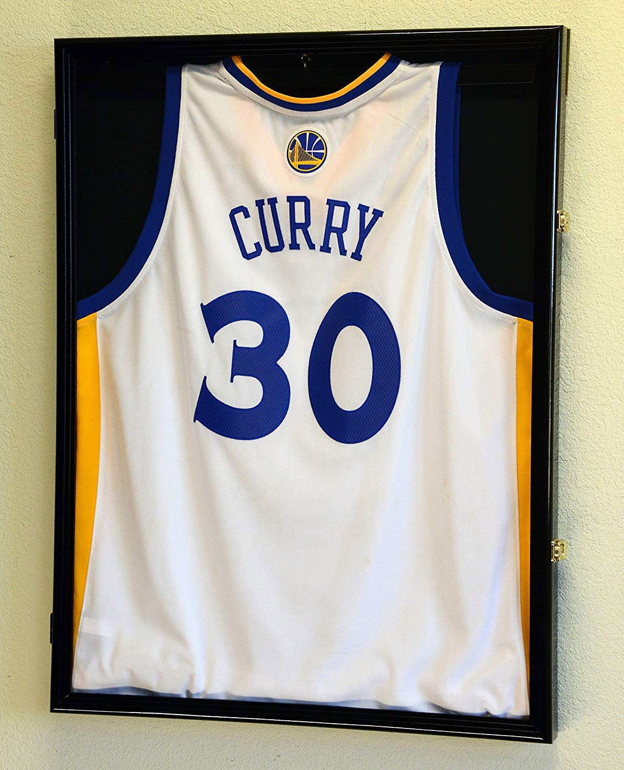 Premium Basketball Jersey Display Case with 98% UV Protection - Black Shadow Box Frame for Sports Memorabilia & Collectibles - Perfect for Home, Office, or Man Cave Decor
