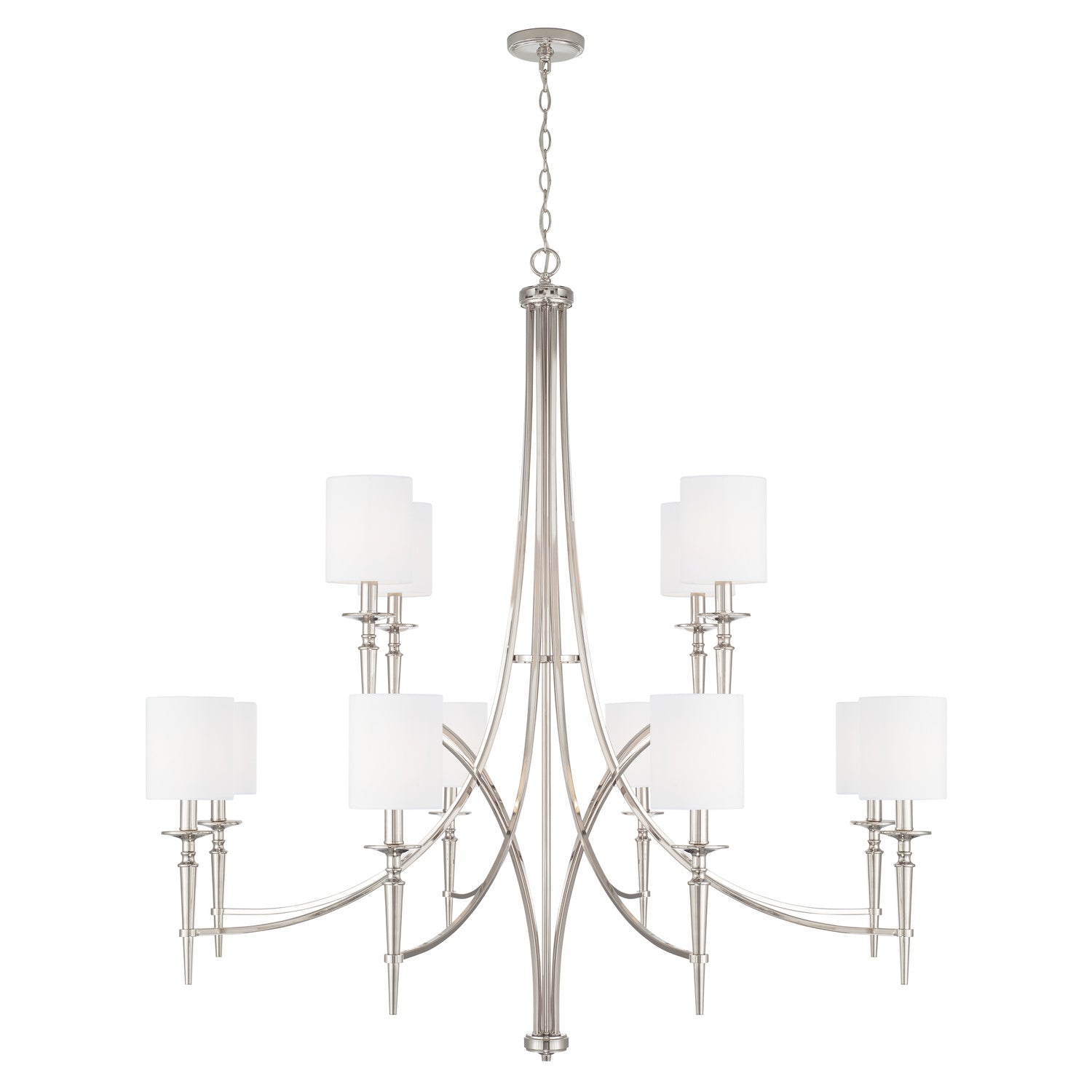 Capital Lighting 12-Light Chandelier - Elegant Crystal Ceiling Fixture for Dining Room, Living Room & Bedroom | Perfect for Home Decor & Interior Design