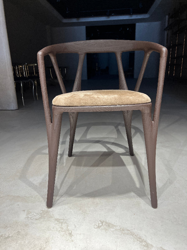 Premium Solid Walnut Dining Chair - Italian Style Luxury Wooden Chair for Home, Restaurant & Office - Elegant & Durable Seating Solution