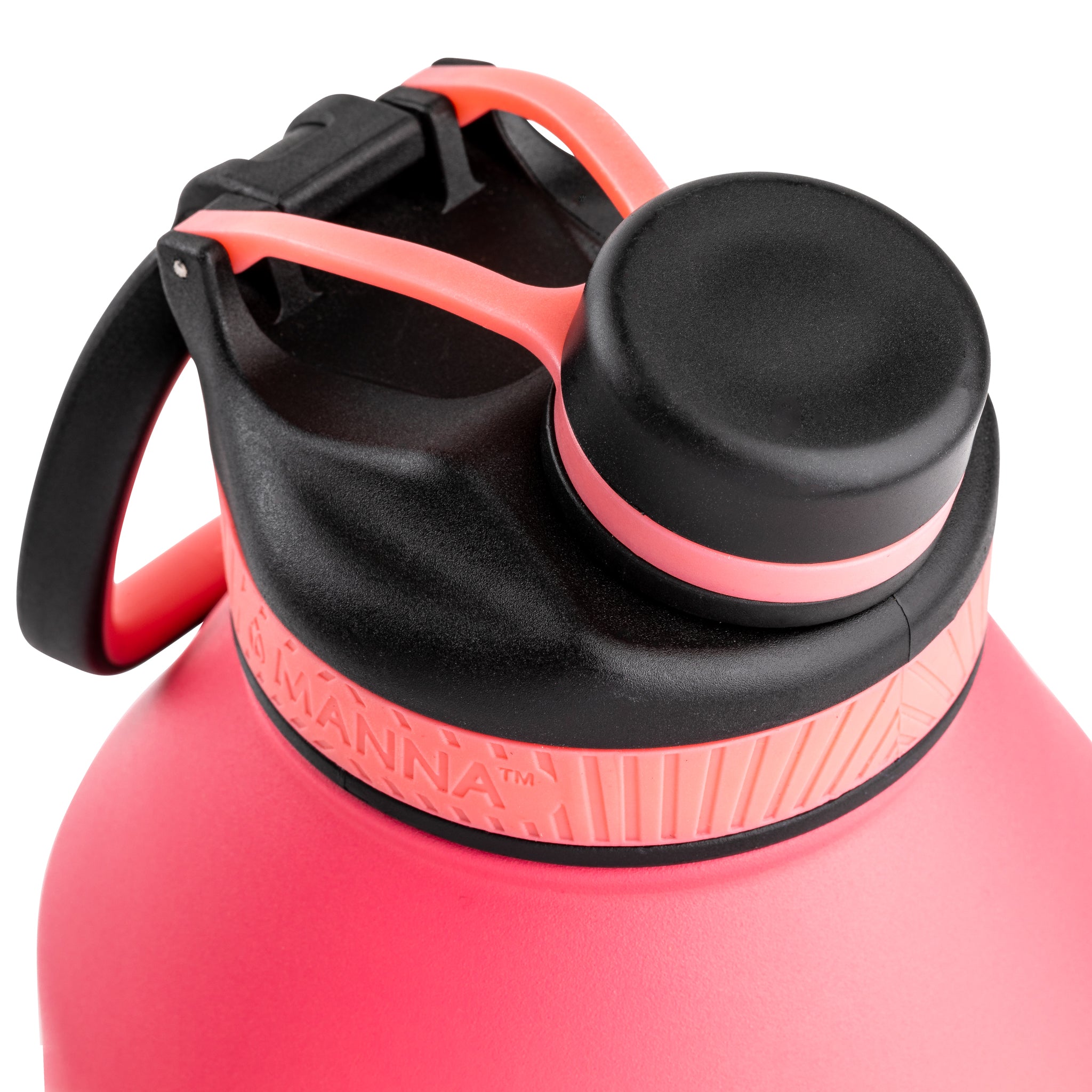 64oz Saratoga Glass Water Bottle with Straw Lid - BPA Free, Leak Proof, Insulated Stainless Steel for Hot & Cold Drinks - Perfect for Gym, Hiking, Office & Travel