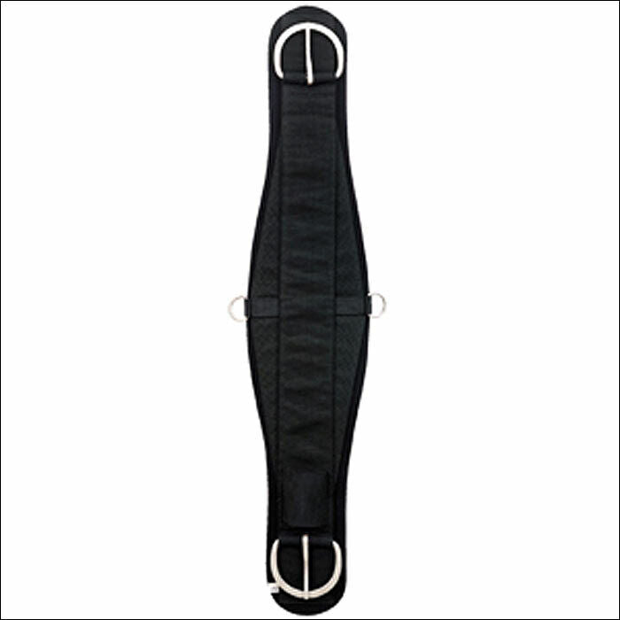 34 Inch Weaver Leather Black Horse Tack Neoprene Roper Cinch - Durable & Comfortable for Western Riding, Trail & Ranch Work