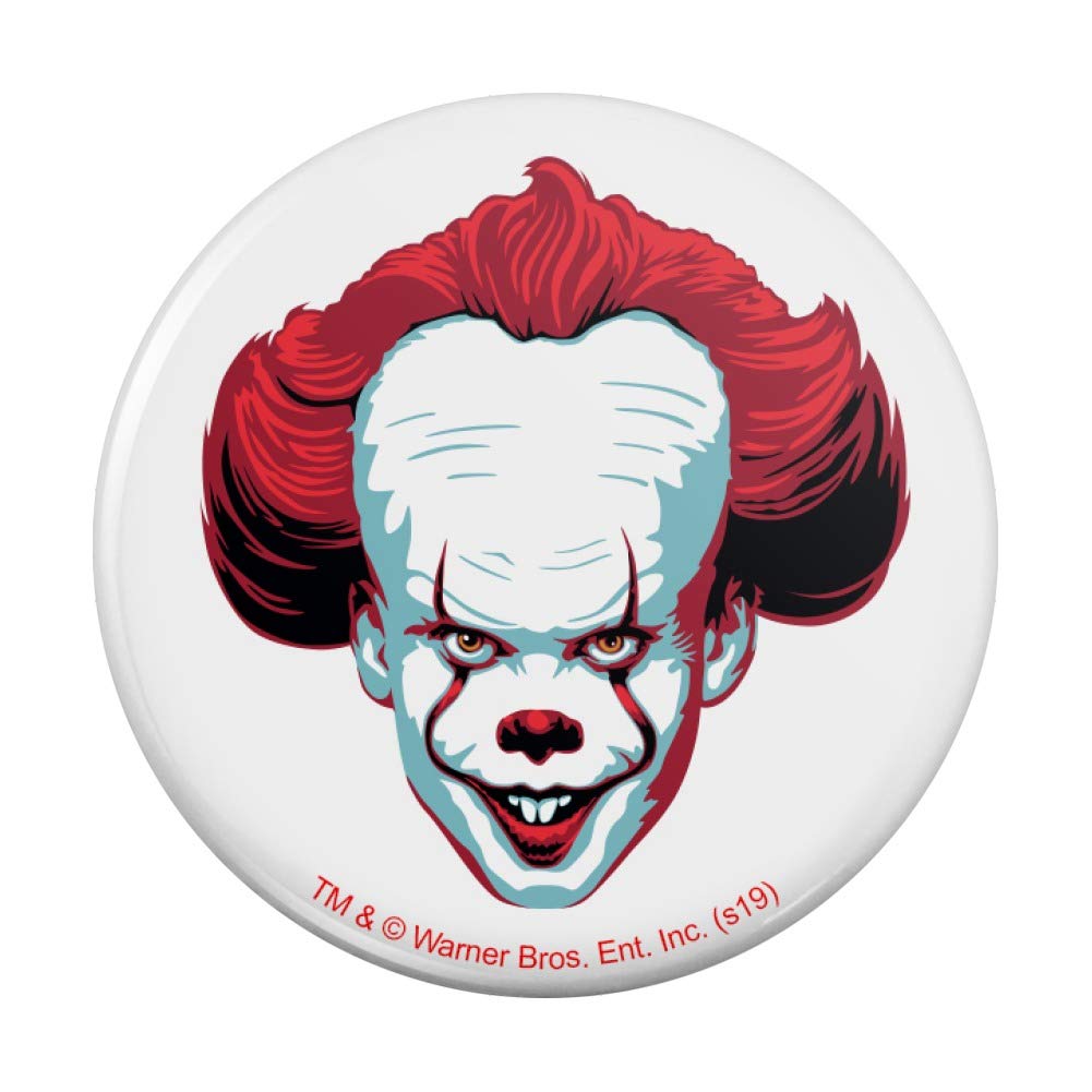 IT Pennywise Come Home Kitchen Refrigerator Locker Button Magnet - Horror Movie Decor for Fridge, Locker & Home - Perfect for Stephen King Fans & Halloween Decorations