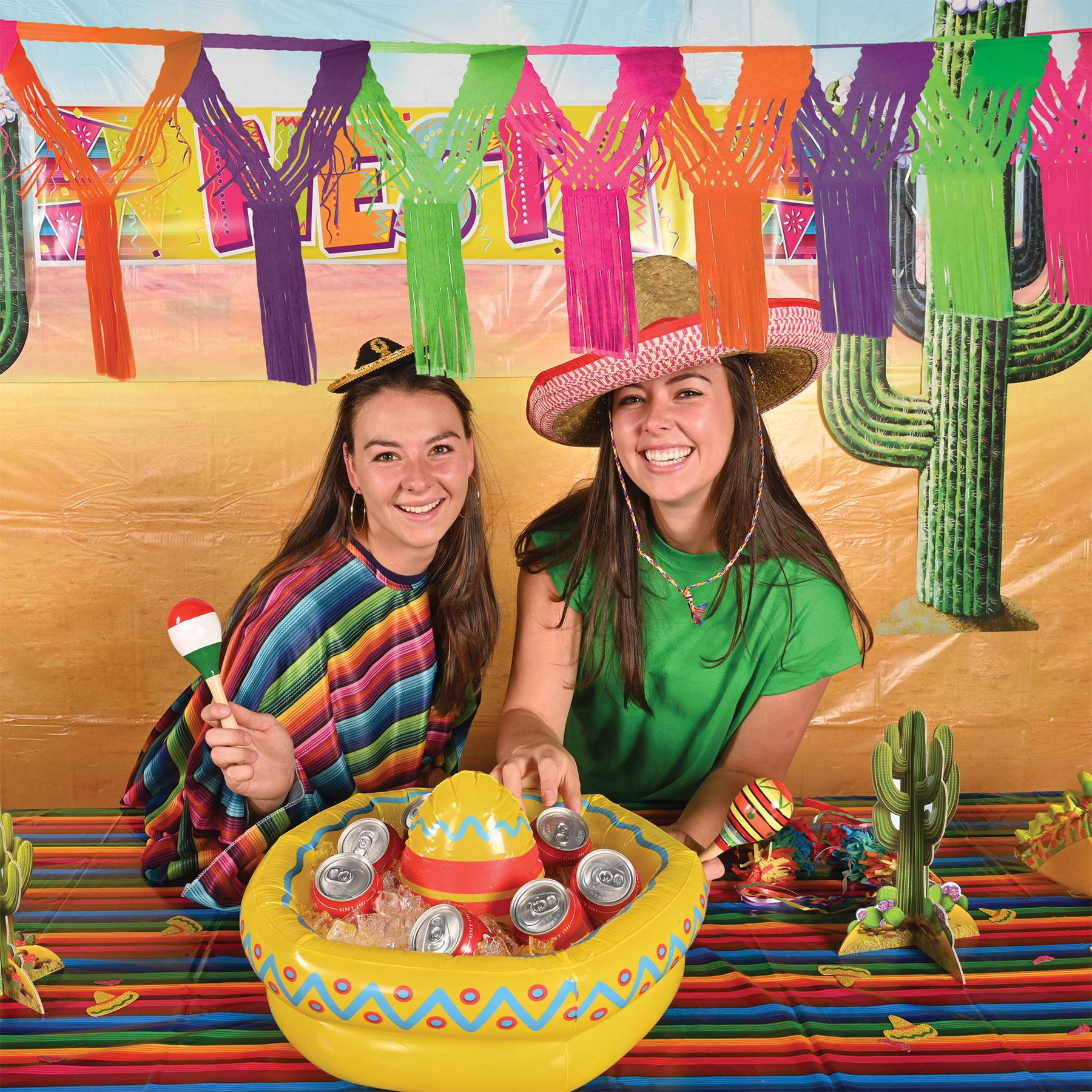 12 Pack Beistle Fiesta Drop Fringe Garland - Colorful Party Decorations for Cinco de Mayo, Birthday & Mexican Themed Parties - Perfect for Wall, Ceiling & Table Decor