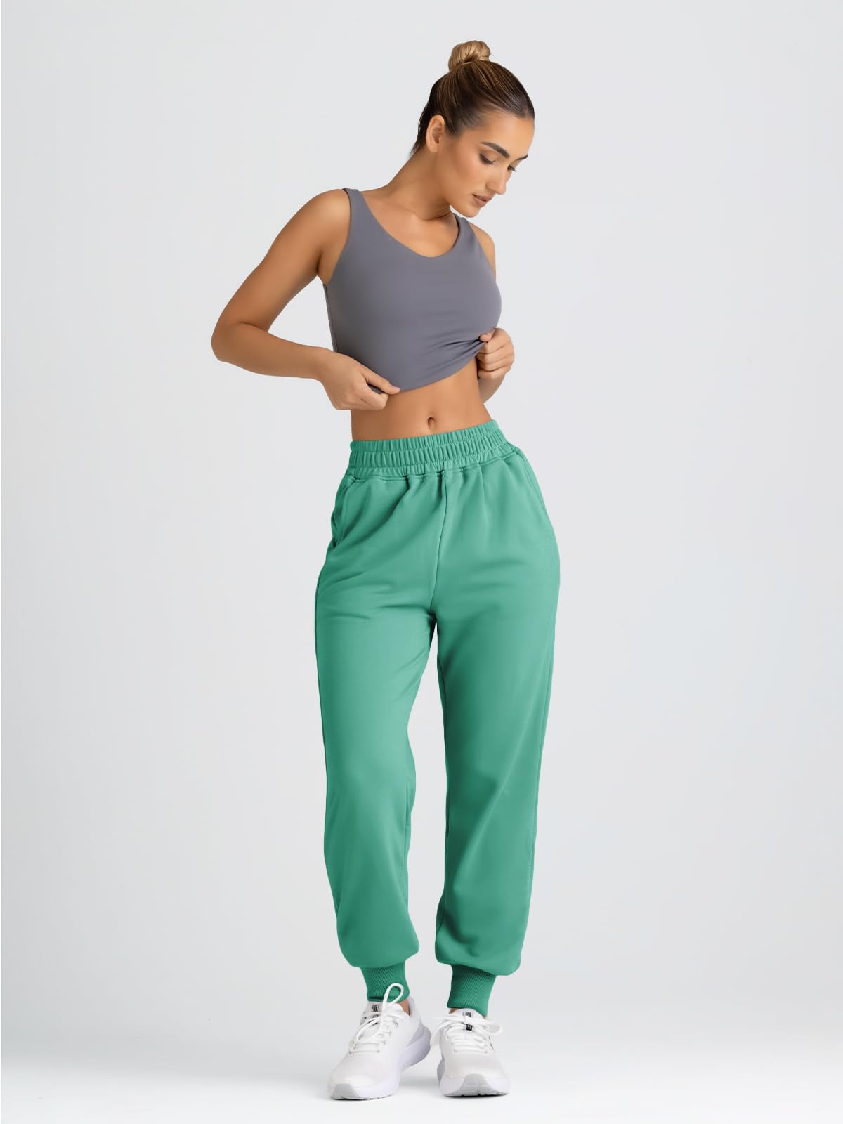 Yovela Women's High Waisted Baggy Sweatpants - Y2K Aesthetic Casual Joggers with Pockets for Fall/Winter | Cozy Lounge Pants for Home, Gym & Streetwear Fashion
