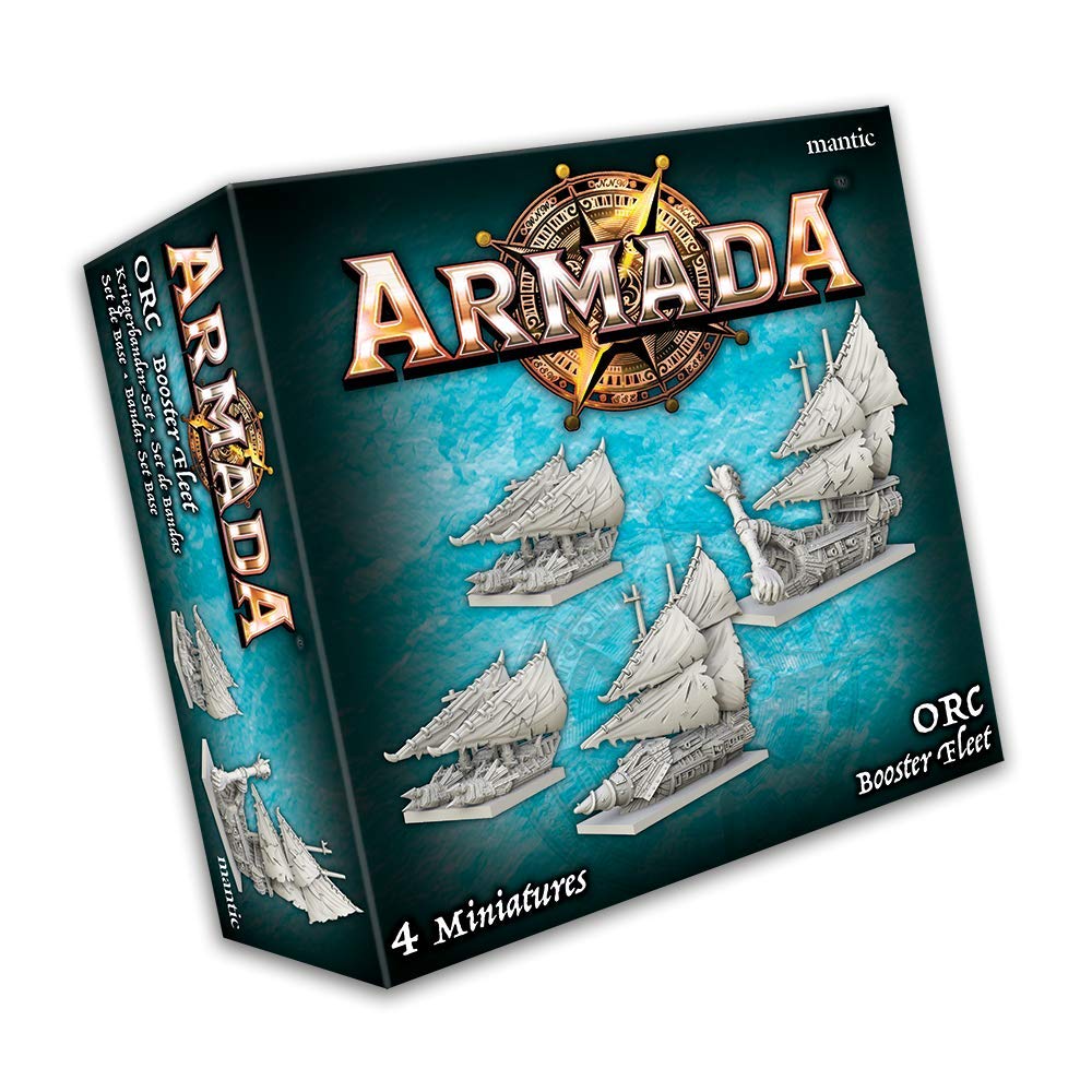 Mantic Games - Armada Orc Booster Fleet Expansion | Tabletop Strategy Game for Warhammer & Fantasy Battles | Perfect for Collectors & Competitive Play